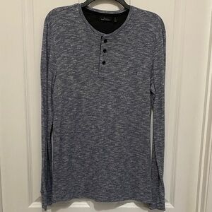 Marc Anthony Dark Navy Blue Long Sleeve Henley